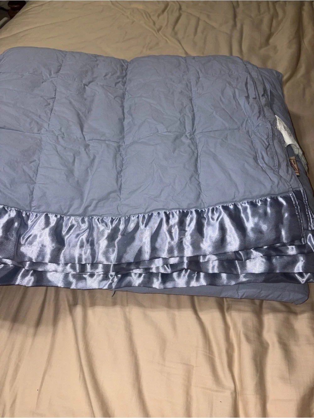 Woolrich Lightweight Down Comforter Blanket Oversized 90” x 98”